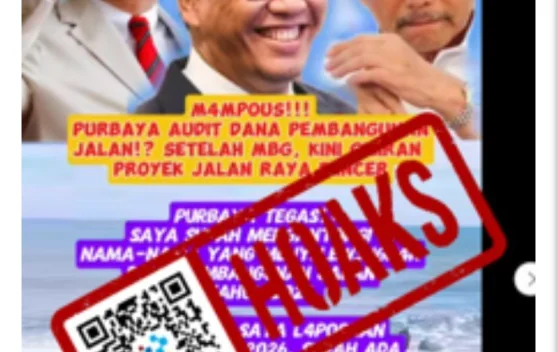 Hoaks Purbaya Audit Dana Pembangunan Jalan Raya