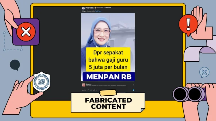Hoaks: DPR Sepakati Gaji Guru Rp5 Juta per Bulan