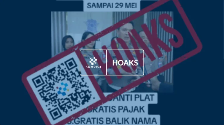 Hoaks: Pemutihan Pajak Kendaraan Bermotor April–Mei 2026
