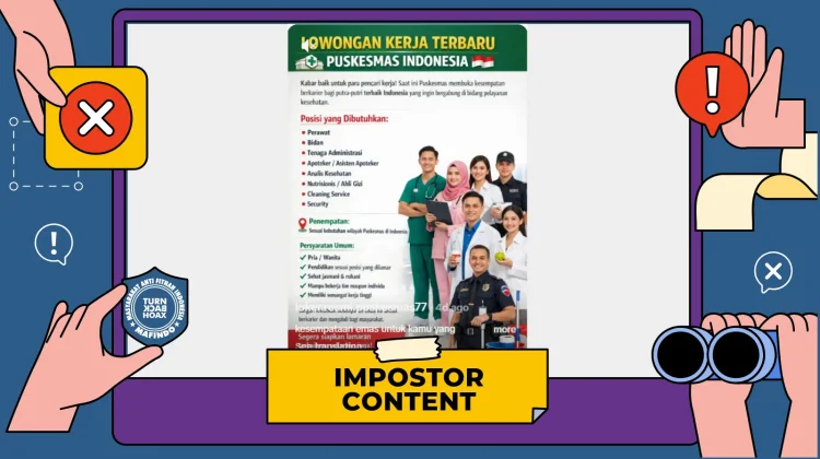 Hoaks: Tautan Lowongan Kerja Puskesmas Indonesia