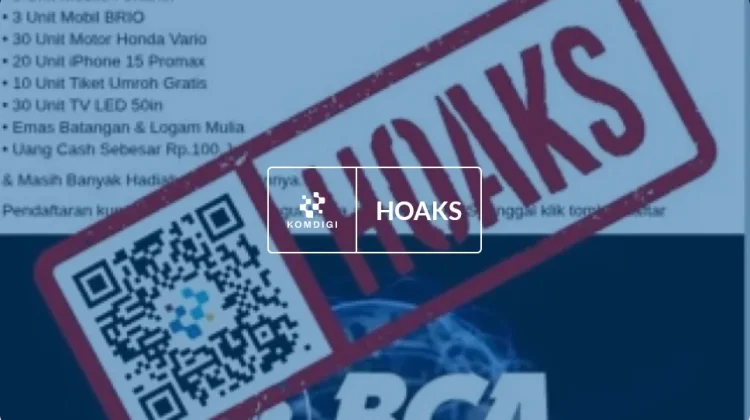 Hoaks: Tautan Pendaftaran Gebyar BCA Periode April 2026