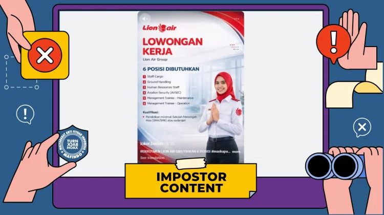 Hoaks: Tautan Lowongan Lion Air Group