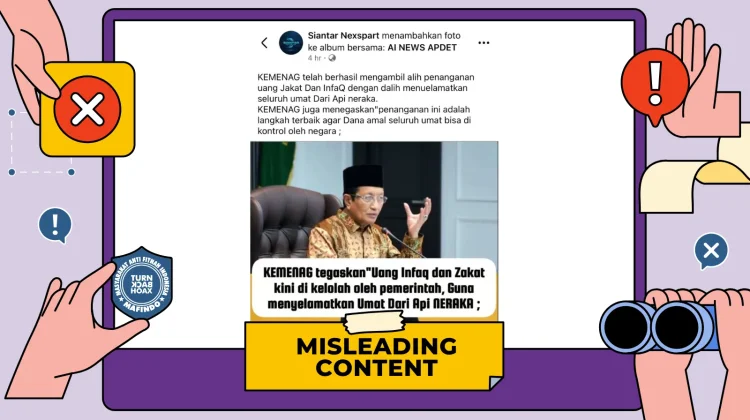 Hoaks: Kemenag Umumkan Uang Infaq dan Zakat Kini Dikelola Pemerintah