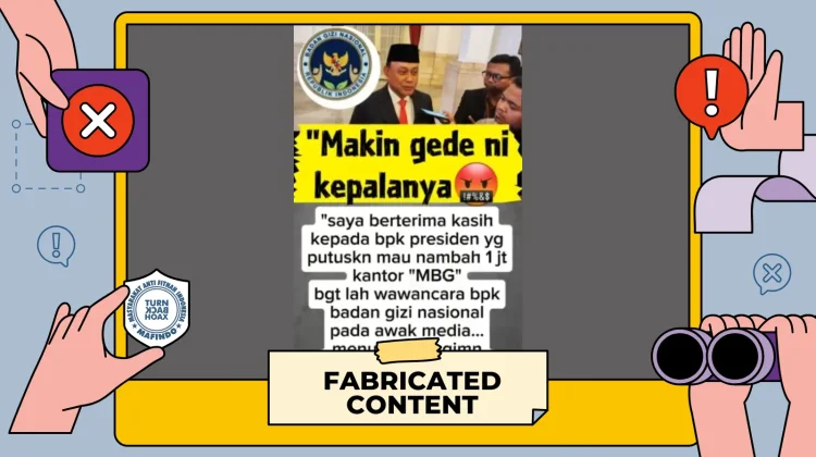Hoaks: Prabowo Bakal Tambahkan Pembangunan 1 Juta Kantor MBG