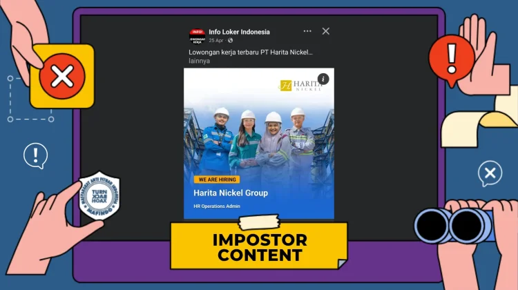 Hoaks: Tautan Pendaftaran Lowongan Kerja Harita Nickel