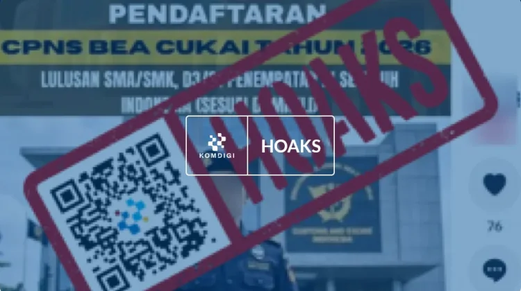 Hoaks: Pendaftaran Calon Pegawai Negeri Sipil Bea Cukai Tahun 2026