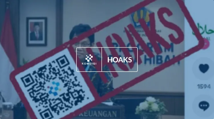 Hoaks: Purbaya Resmikan Bantuan Dana Hibah Rp900 Miliar