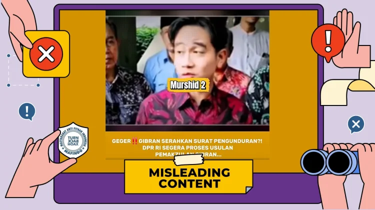 Hoaks: Gibran Serahkan Surat Pengunduran Diri ke DPR