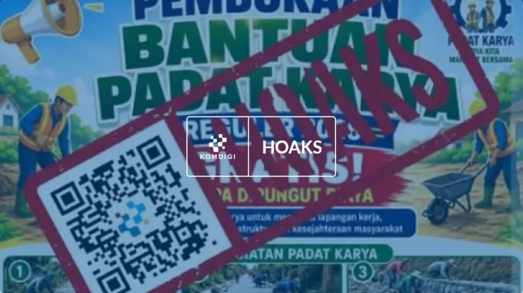 Hoaks: Tautan Pendaftaran Bantuan Padat Karya 2026