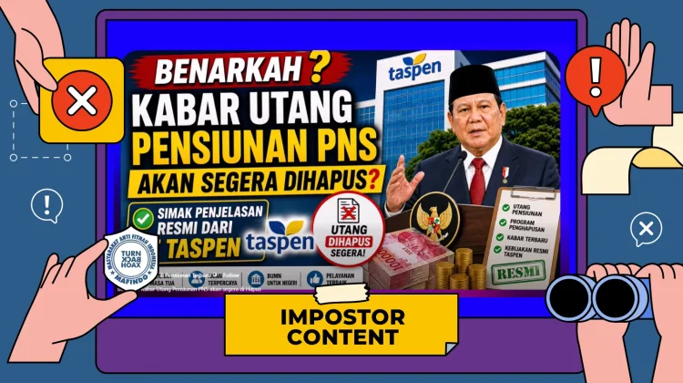 Hoaks: Taspen Bakal Hapus Utang Pensiunan PNS