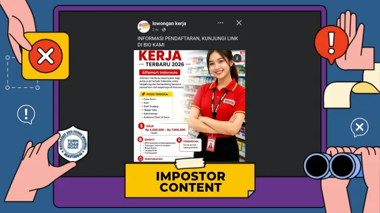 Hoaks: Tautan Pendaftaran Lowongan Kerja Alfamart