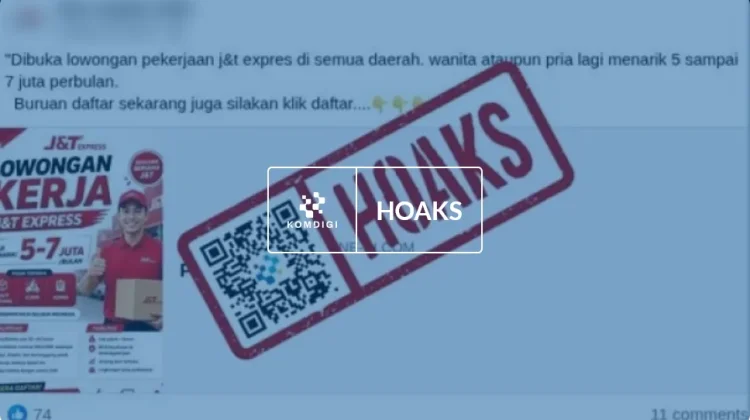 Hoaks: Tautan Pendaftaran Lowongan Kerja J&T Express 2026