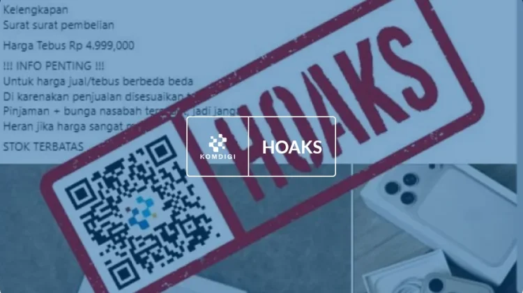 Hoaks: Informasi Lelang iPhone Terbaru dari PT Pegadaian
