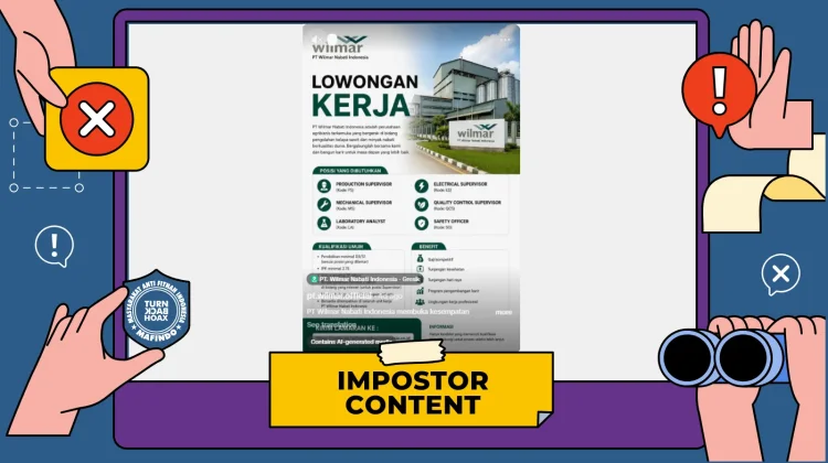 Hoaks: Tautan Lowongan Kerja PT Wilmar