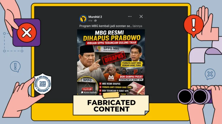 Hoaks: Prabowo Resmi Hapus Program Makan Bergizi Gratis