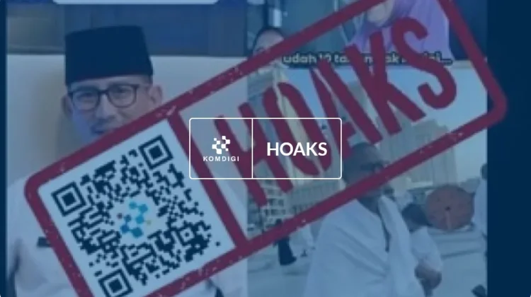 Hoaks: Sandiaga Uno Bagikan Paket Umrah dan Modal Usaha