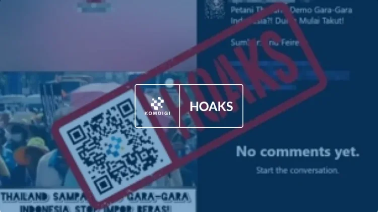 Hoaks: Video Demonstrasi Petani Thailand setelah Indonesia Swasembada Beras