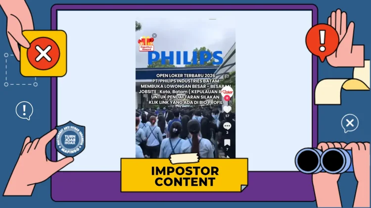 Hoaks: Tautan Pendaftaran Lowongan Philips Industries