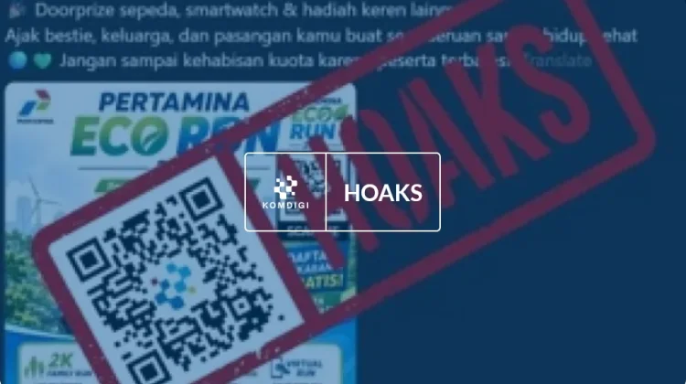 Hoaks: Pendaftaran Pertamina Eco Run 2026
