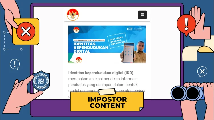 Hoaks: Laman Aktivasi Identitas Kependudukan Digital