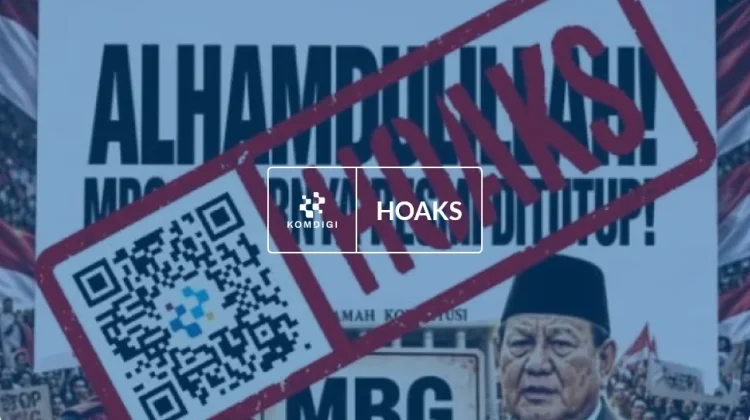 Hoaks: MK Hentikan MBG, Dananya Dialihkan untuk Pendidikan