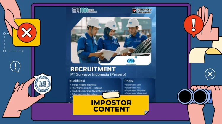 Hoaks: Lowongan Kerja PT Surveyor Indonesia (Persero)