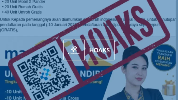 Hoaks: Undian Berhadiah Bank Mandiri Festival Tahun 2026