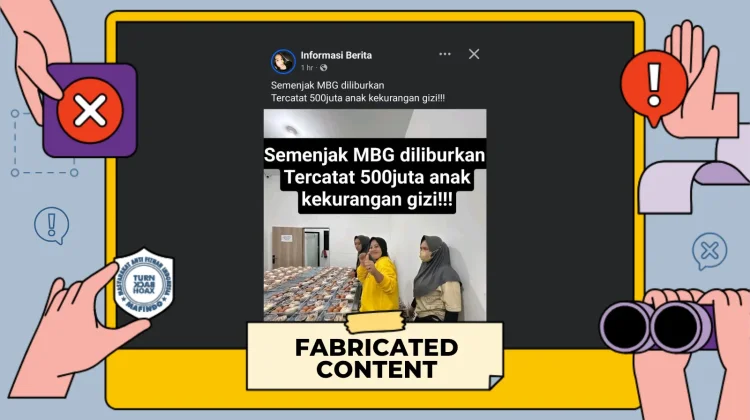 Hoaks: 500 Juta Anak Kekurangan Gizi usai MBG Diliburkan