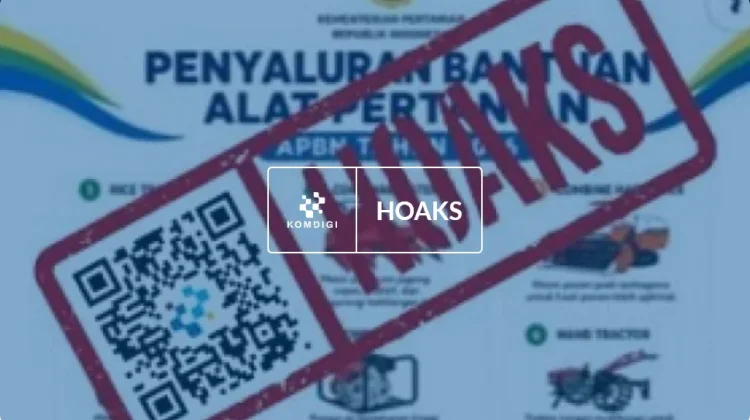 Hoaks: Tautan Pendaftaran Bantuan Alat Pertanian APBN 2026