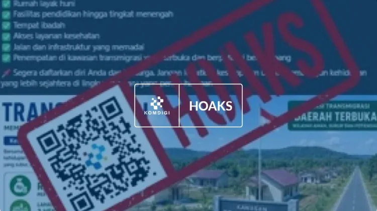 Hoaks: Tautan Pendaftaran Program Transmigrasi 2026