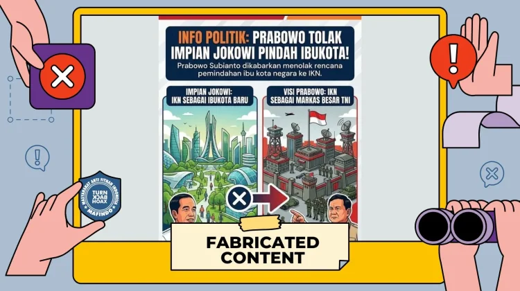 Hoaks: Prabowo Bakal Ubah IKN Jadi Markas Besar TNI