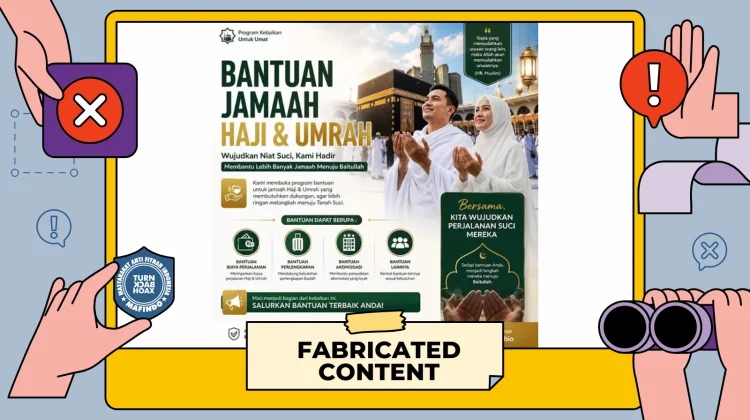 Hoaks: Tautan Pendaftaran Bantuan Haji dan Umrah