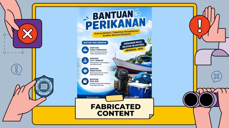Hoaks: Tautan Pendaftaran Bantuan Alat Perikanan