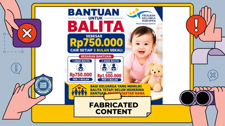 Hoaks: Tautan Pendaftaran PKH Khusus Balita