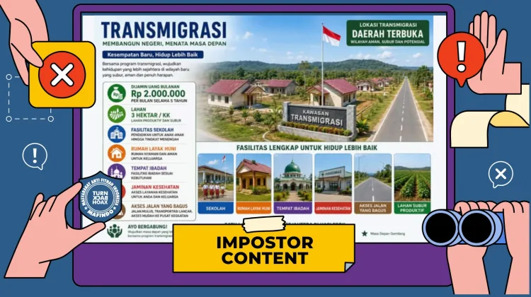 Hoaks: Tautan Pendaftaran Program Transmigrasi