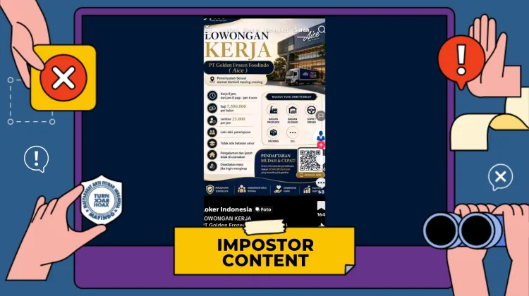 Hoaks: Video Pendaftaran Lowongan Kerja Aice