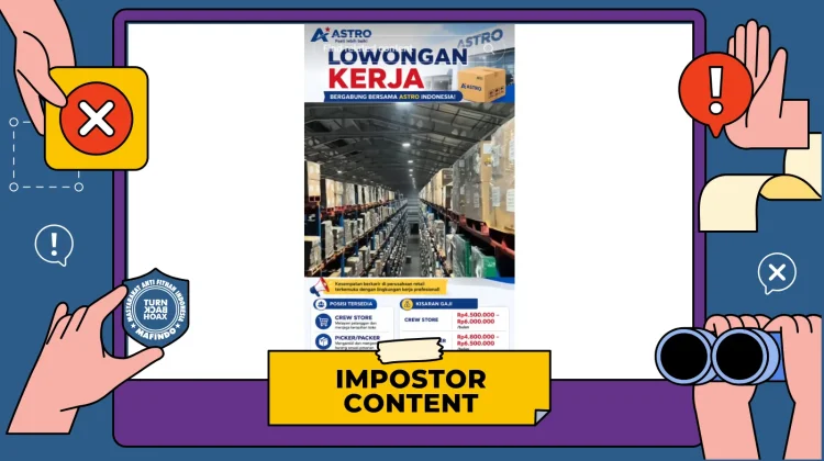 Hoaks: Video Lowongan Kerja Astro