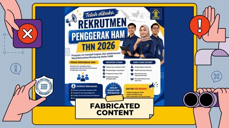 Hoaks: Tautan Rekrutmen Penggerak HAM 2026