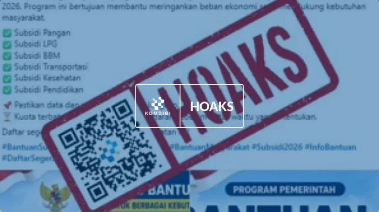 Hoaks: Tautan Klaim Bantuan Subsidi Pemerintah 2026