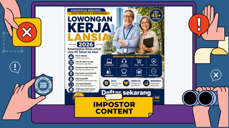 Hoaks: Tautan Lowongan Kerja untuk Lansia 2026