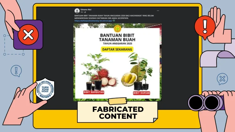 Hoaks: Tautan Pendaftaran Bantuan Bibit Tanaman Buah