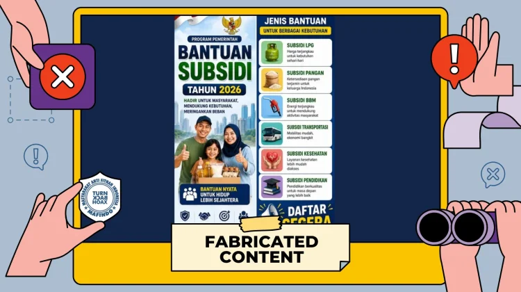 Hoaks: Tautan Klaim Bantuan Subsidi Pemerintah 2026