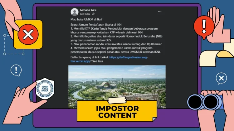 Hoaks: Tautan Pendaftaran UMKM di IKN