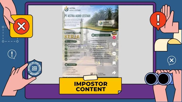 Hoaks: Pendaftaran Rekrutmen Astra Agro Lestari