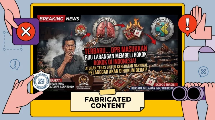 Hoaks: DPR Buat RUU Larangan Membeli Rokok