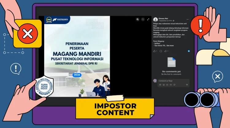 Hoaks: Tautan Pendaftaran Magang Setjen DPR RI