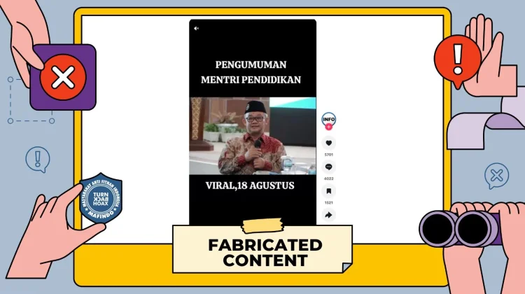 Hoaks: Pendaftaran Dana Bantuan dari Menteri Pendidikan