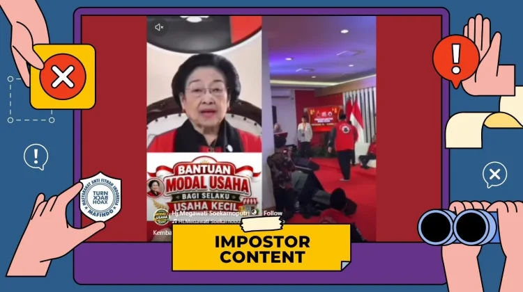 Hoaks: Video Megawati Membagikan Dana Bantuan Modal Usaha