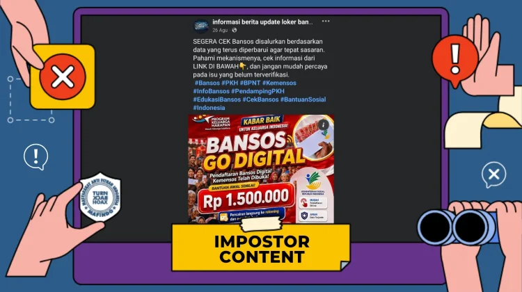 Hoaks: Tautan Pendaftaran Bansos Digital