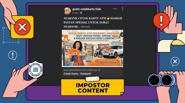 Hoaks: Tautan Aktivasi Kartu ATM SeaBank